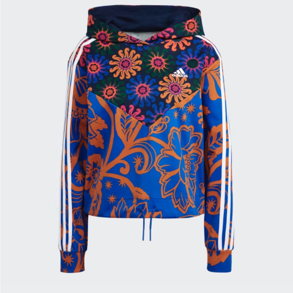 Adidas x Farm Rio Floral Cropped Hoodie limited edition